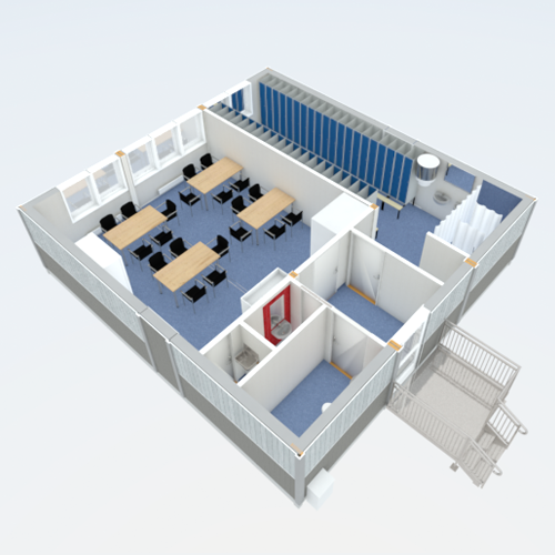 Plantegning projektkontor 88 kvm