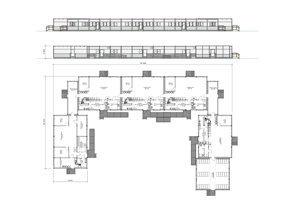 Plantegning Børnehuset Gyldensten