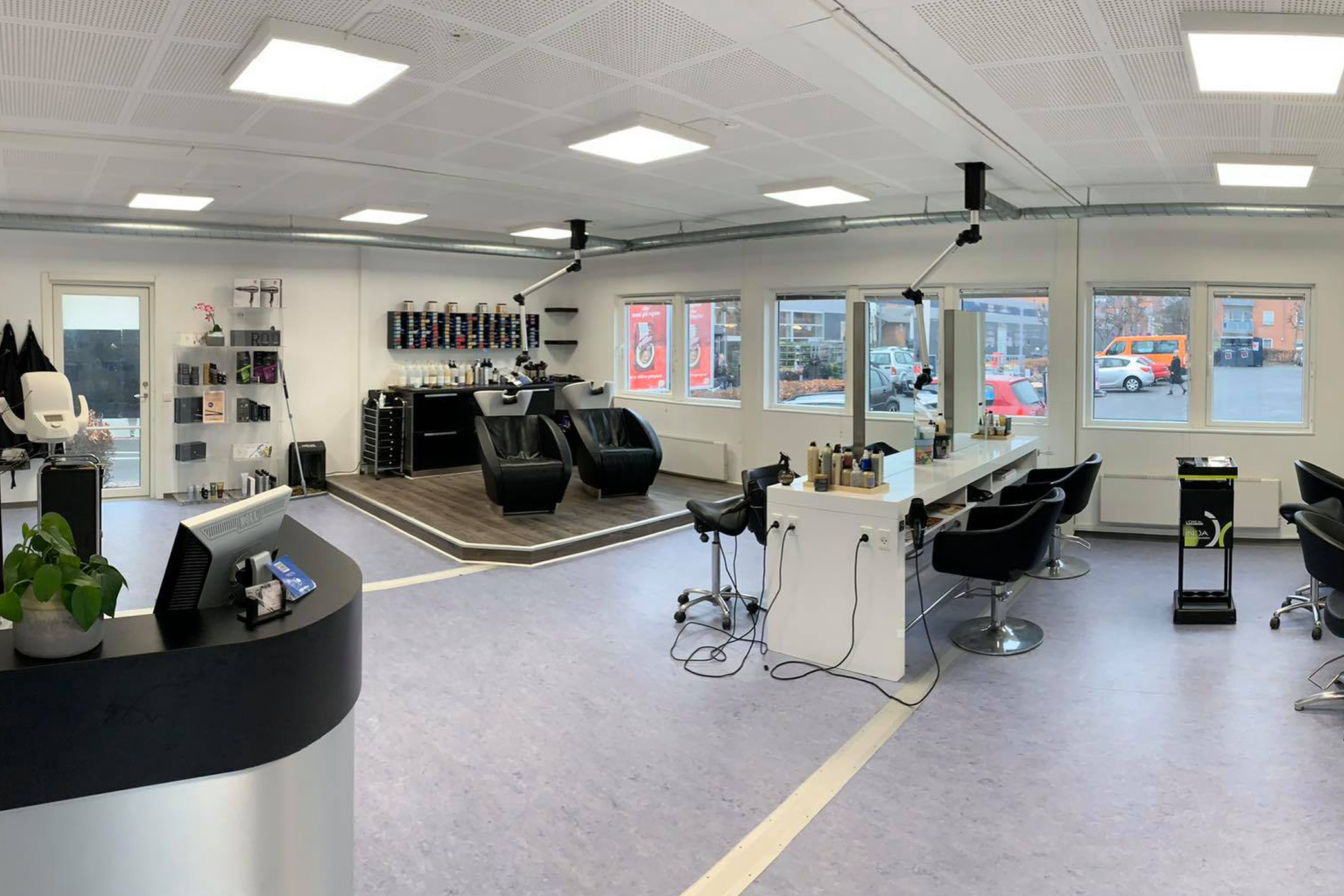 moduler til en frisørsalon