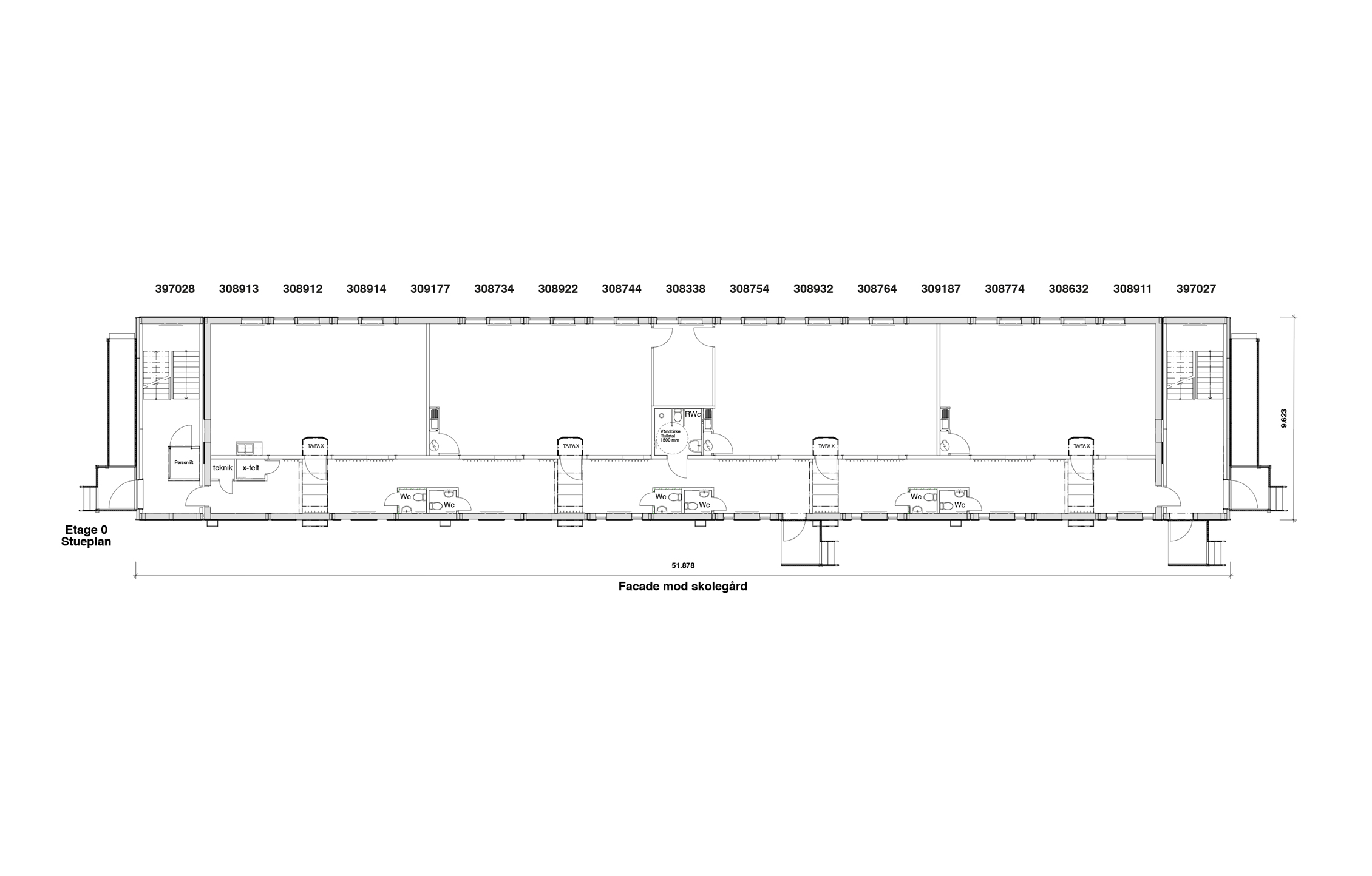 Plantegning Blågård skole