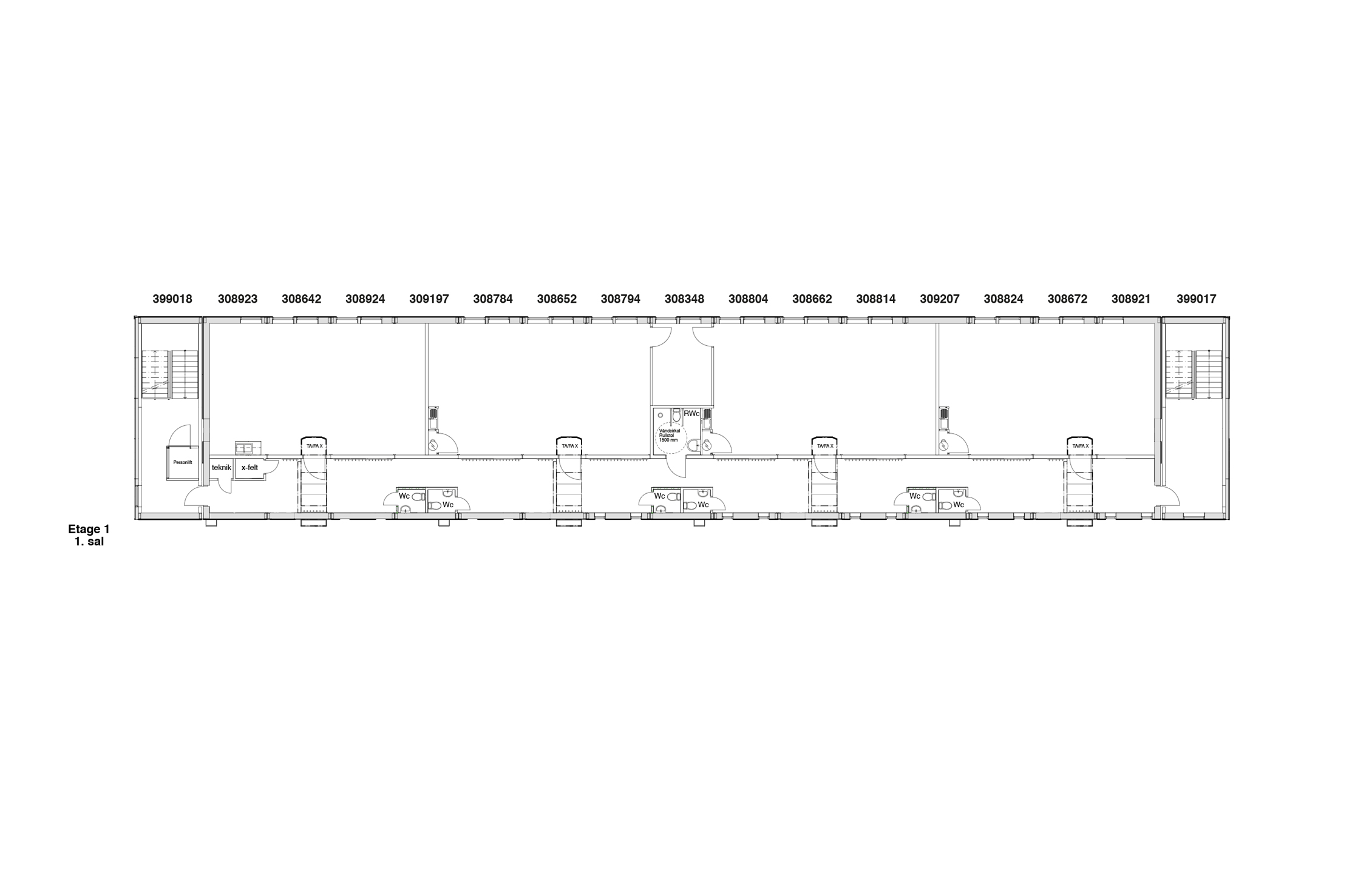 Plantegning Blågård skole