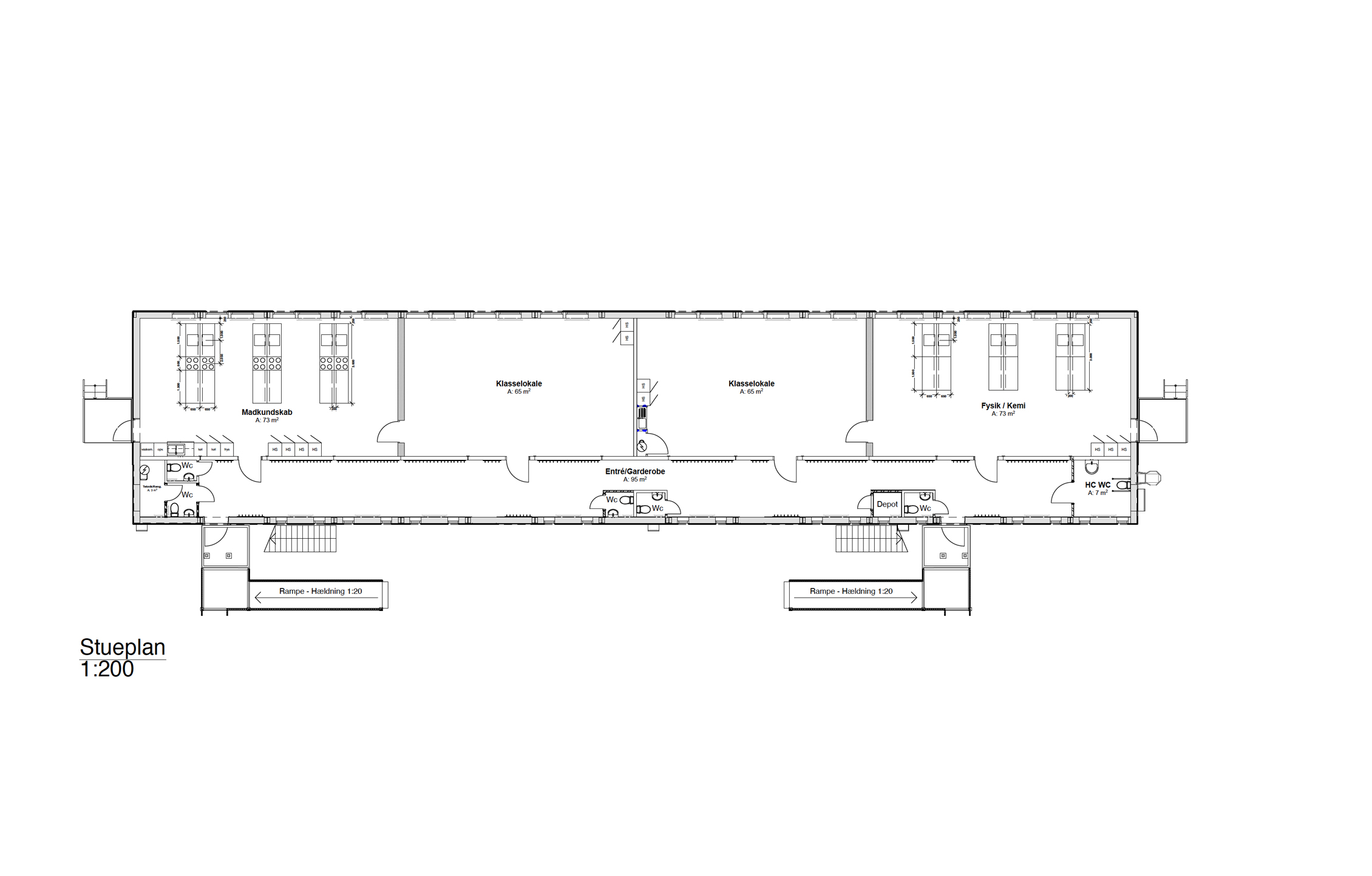 Plantegning Søndermarkskolen