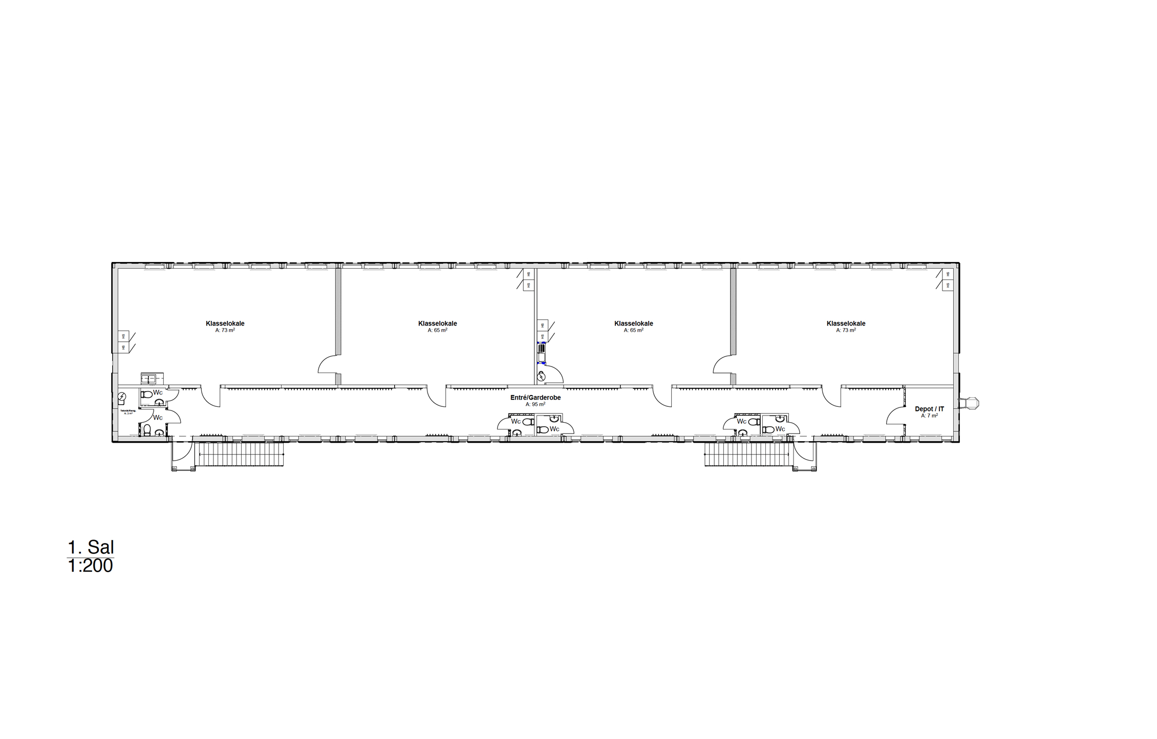 Plantegning Søndermarkskolen