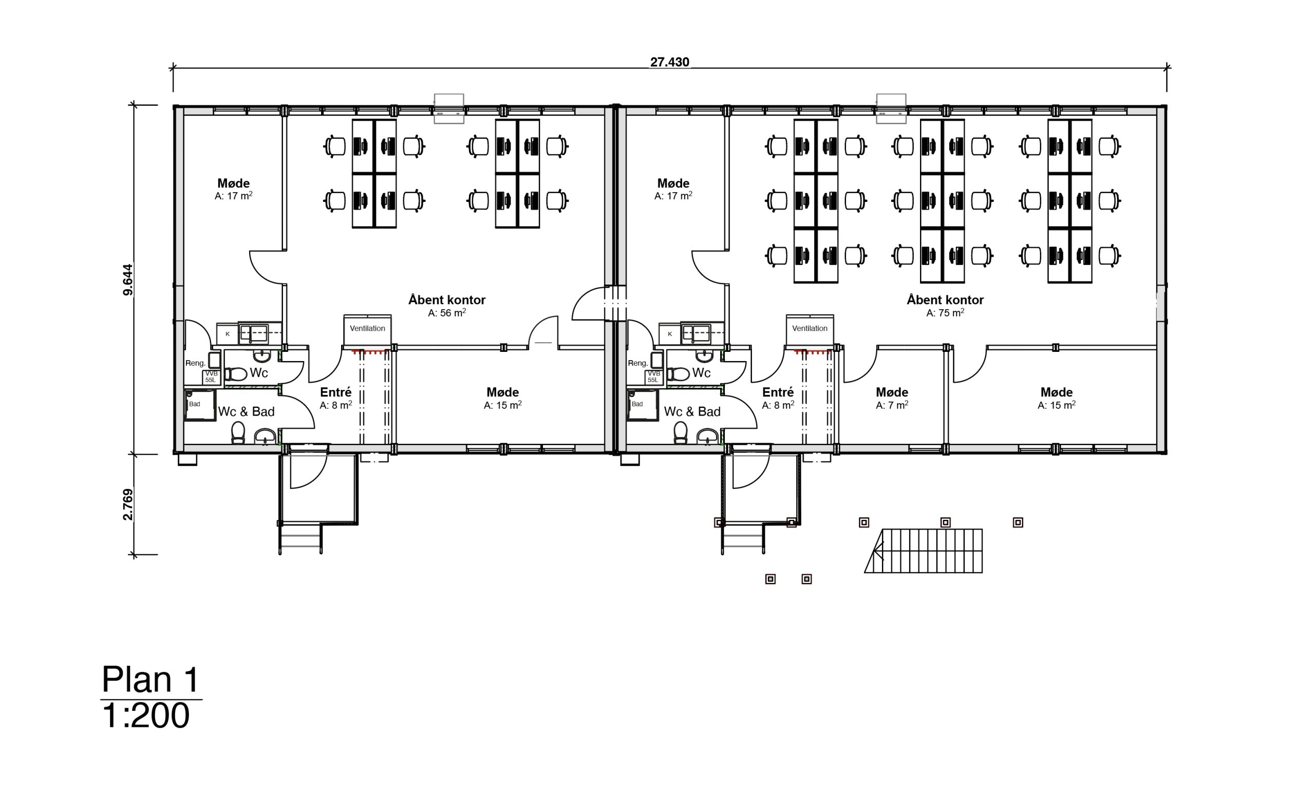 Plantegning Tscherning A/S