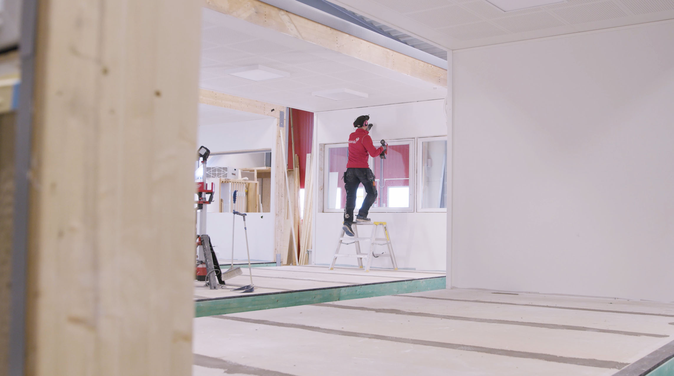 Renovering af moduler i Expandias renoveringshal