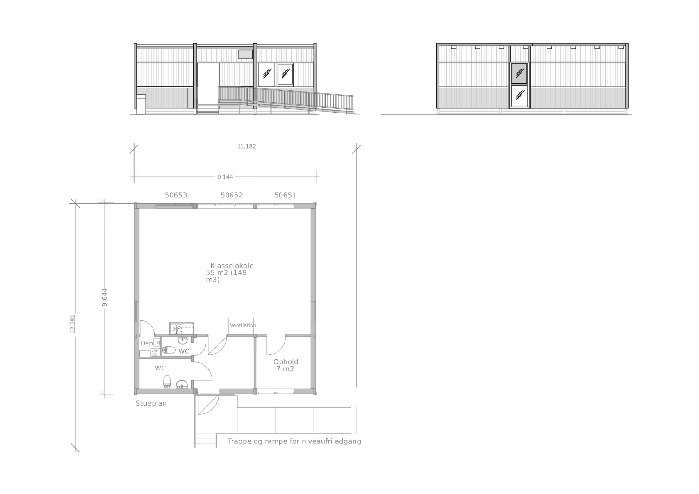 Plantegning Skolen ved havet